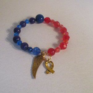 Awareness Bracelets Handmade By candyjewelshop In The IPF Color Blue💙💙